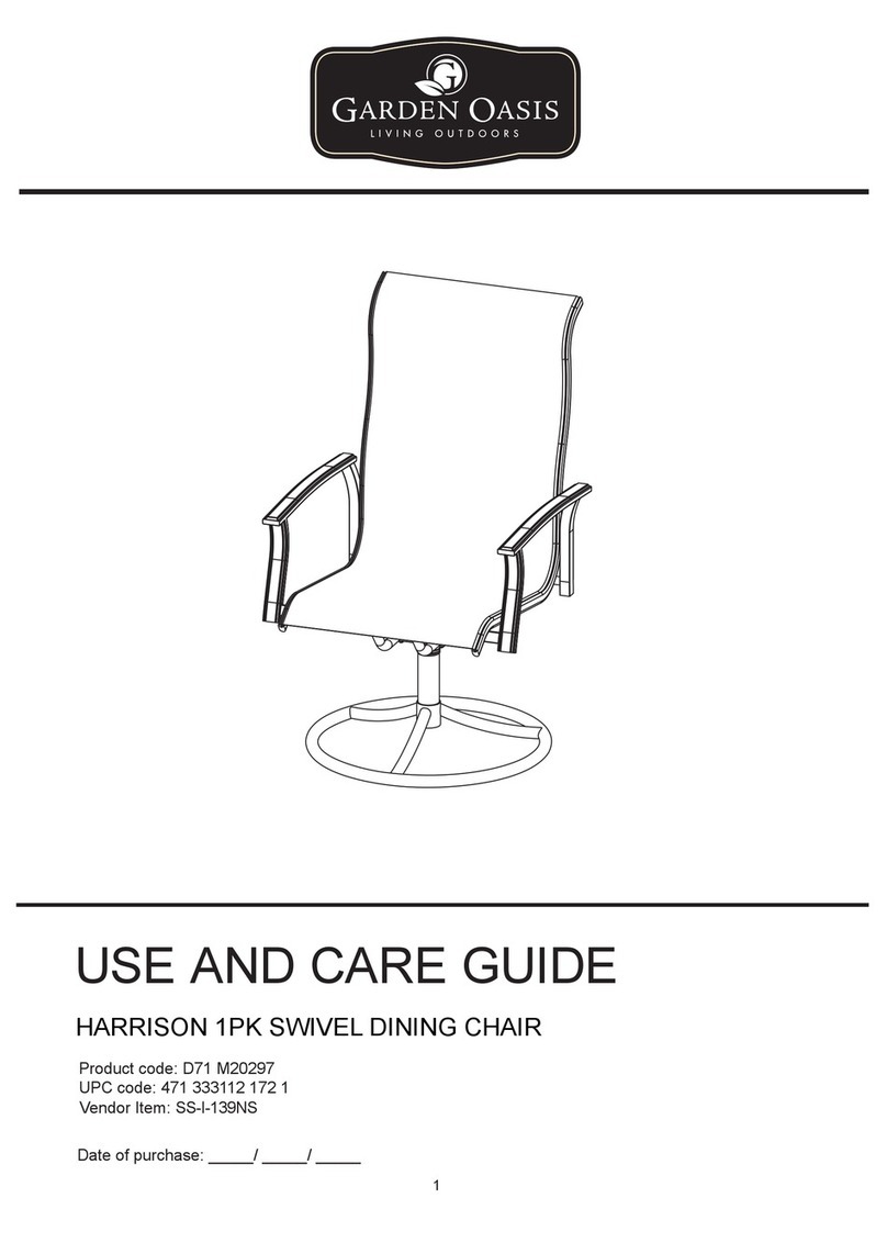 Sears Garden Oasis Harrison D71 M20297 Use and care guide