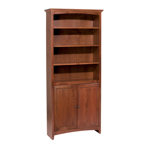 Whittier Wood Furniture 1525AUFa Assembly instructions