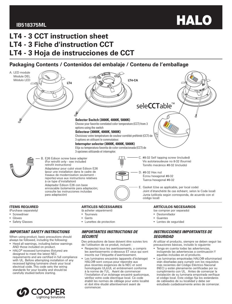 Halo seleCCTable LT4 instruction sheet