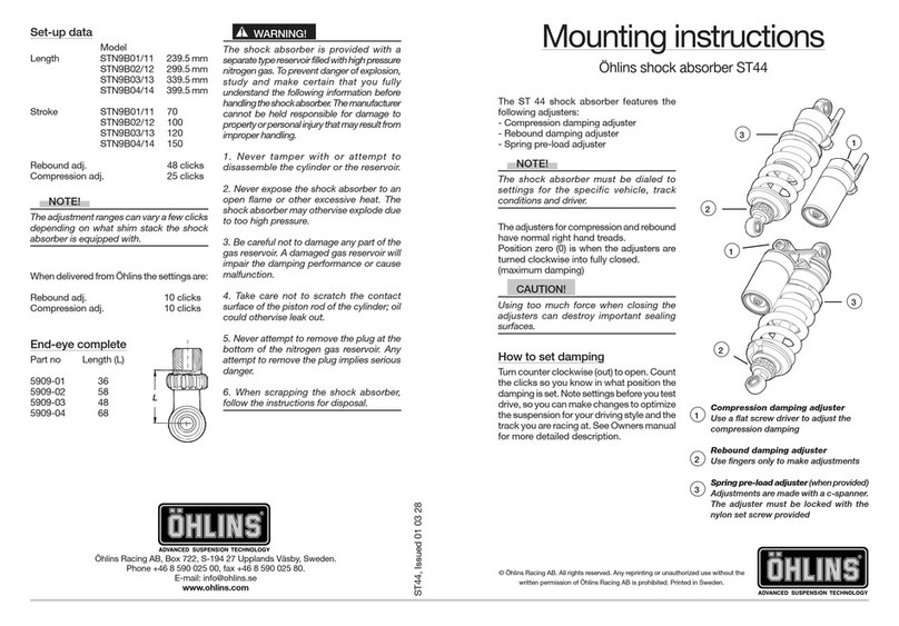 Ohlins ST44 User manual