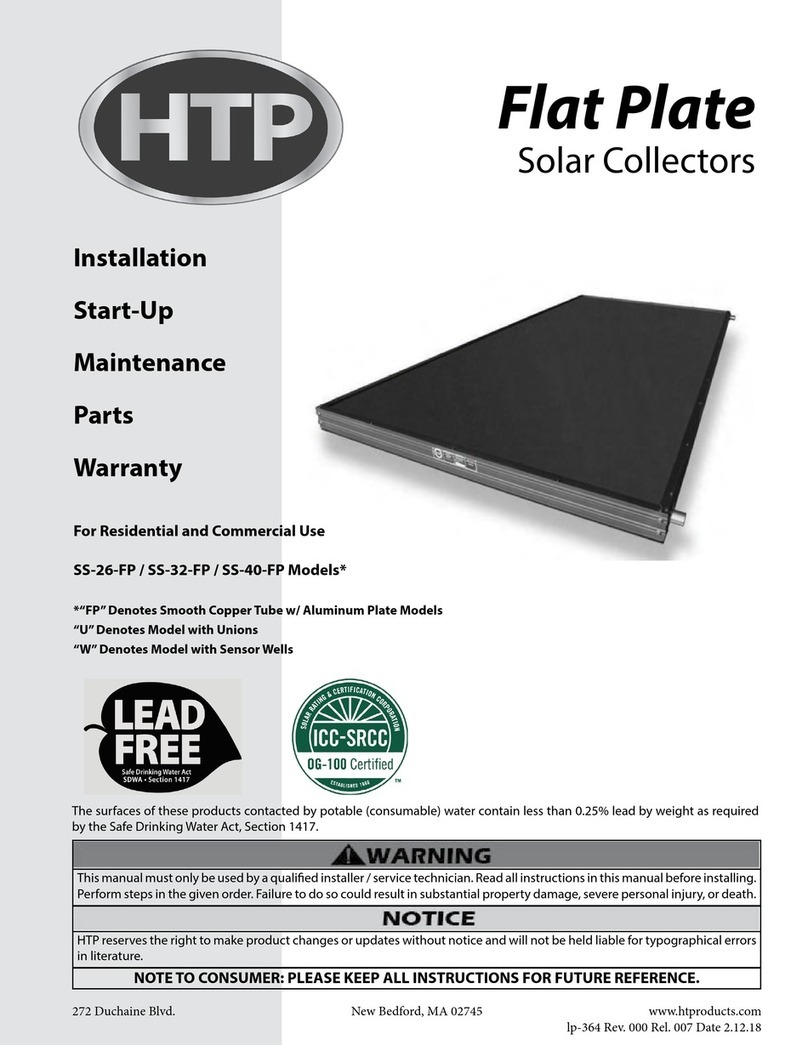 HTP SS-26-FP Installation, start-up, maintenance, parts, warranty