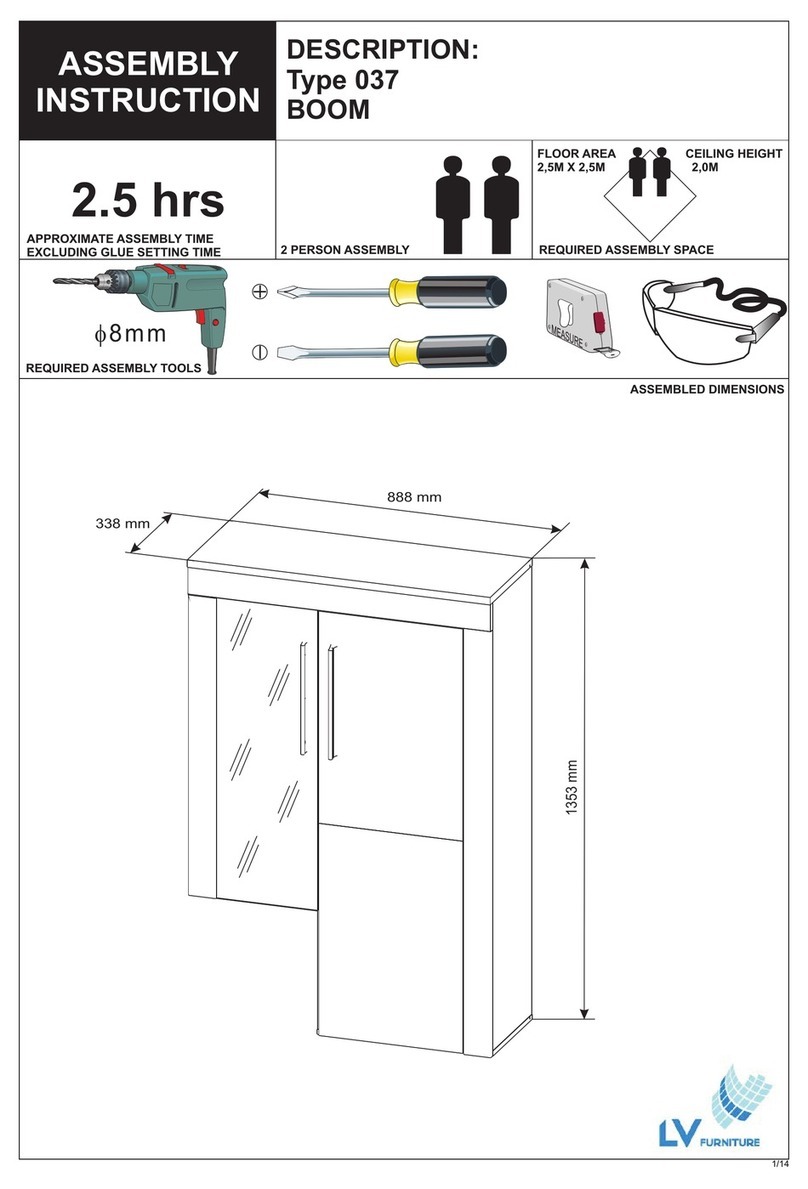 LV Furniture BOOM 037 Assembly instruction