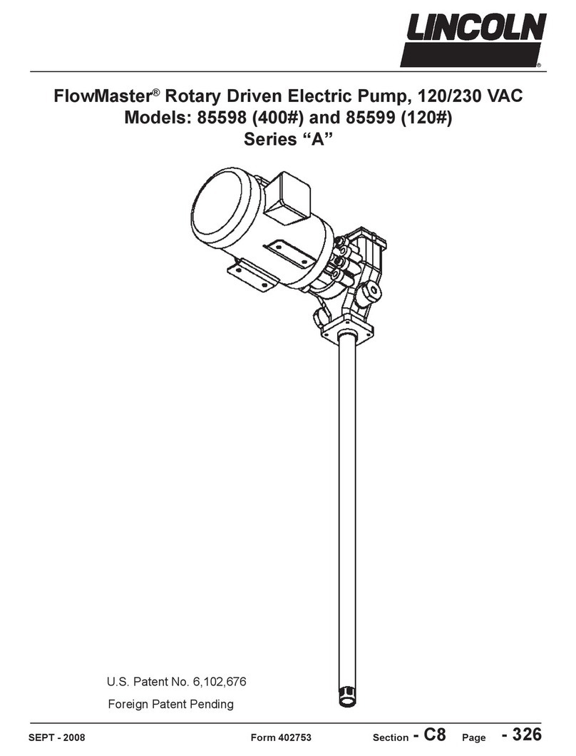 Lincoln FlowMaster A Series User manual Lincoln FlowMaster A Series User manual