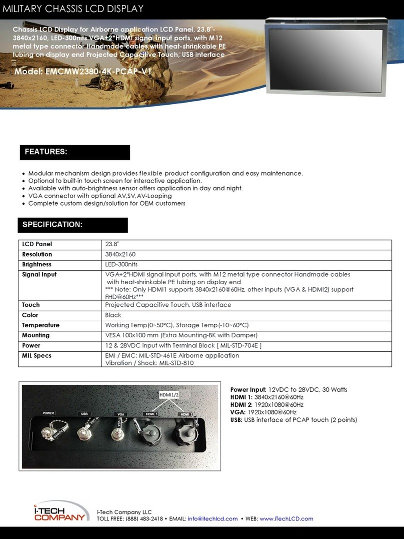 I-Tech EMCMW2380-4K-PCAP-V1 User manual