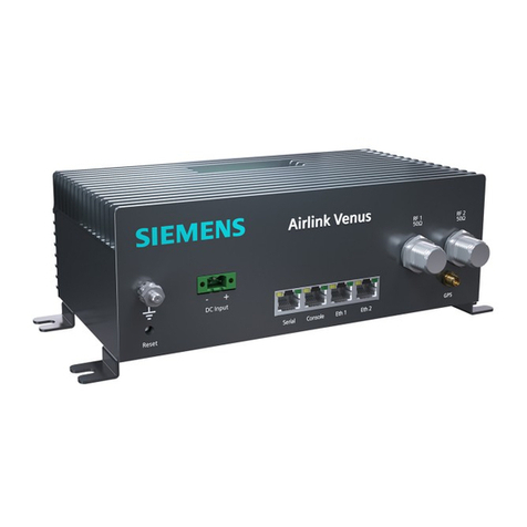 Siemens AIRLINK VENUS Installation & operation