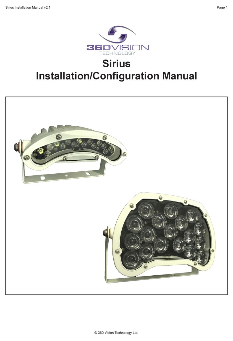 360 Vision Sirius Installation & configuration manual