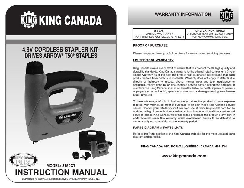King Canada 8150CT instruction manual