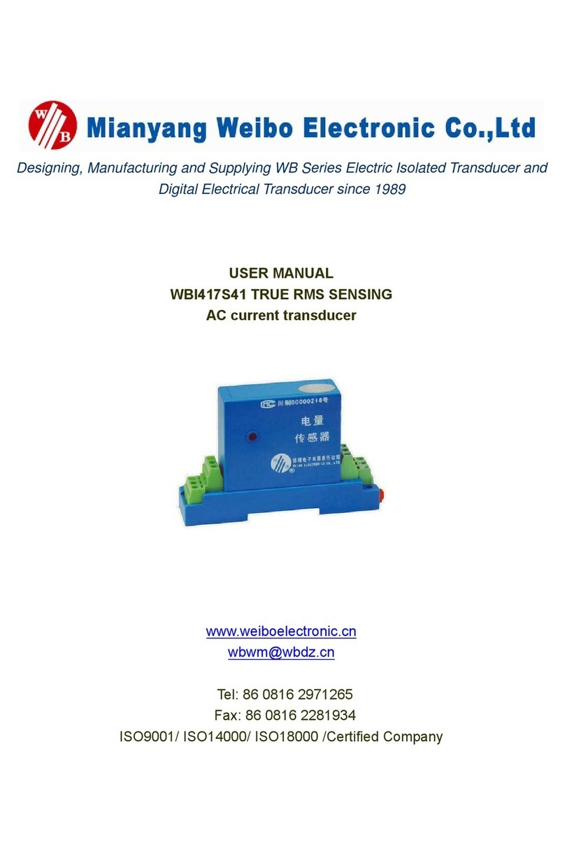 Mianyang Weibo Electronic WBI417S41 User manual
