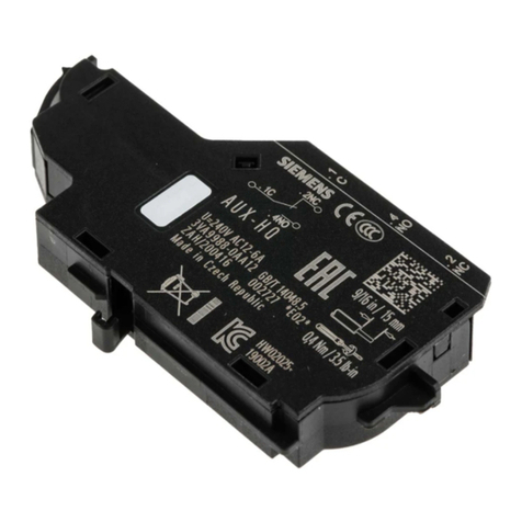 Siemens 3VA9988-0AA1 Series operating instructions