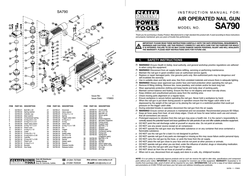 Sealey SA790 User manual