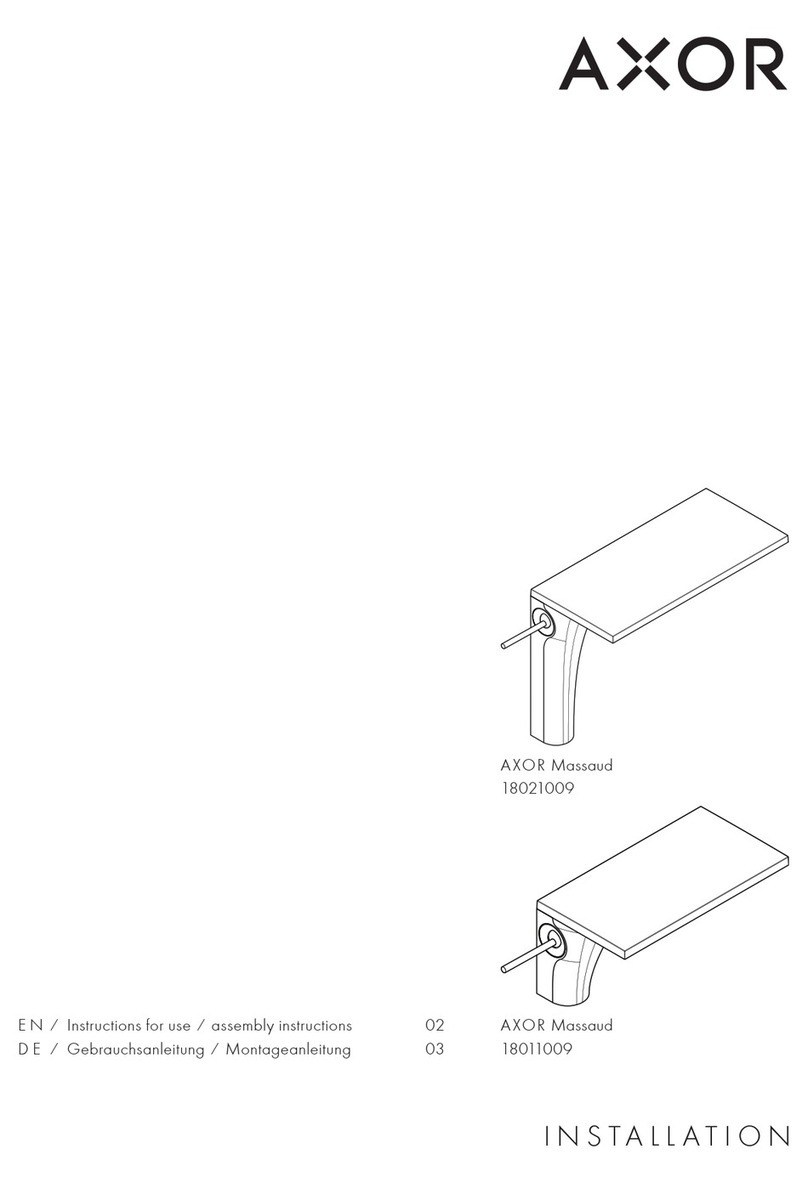 Hans Grohe AXOR Massaud 18021009 Instructions for use/assembly instructions