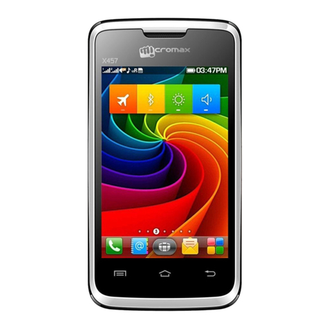 Micromax X457 User manual