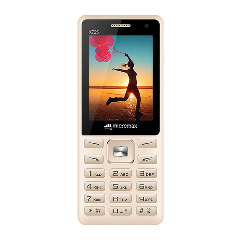 Micromax X725 User manual Micromax X725 User manual