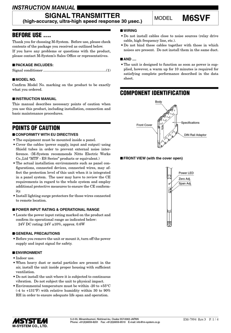 M-system M6SVF User manual