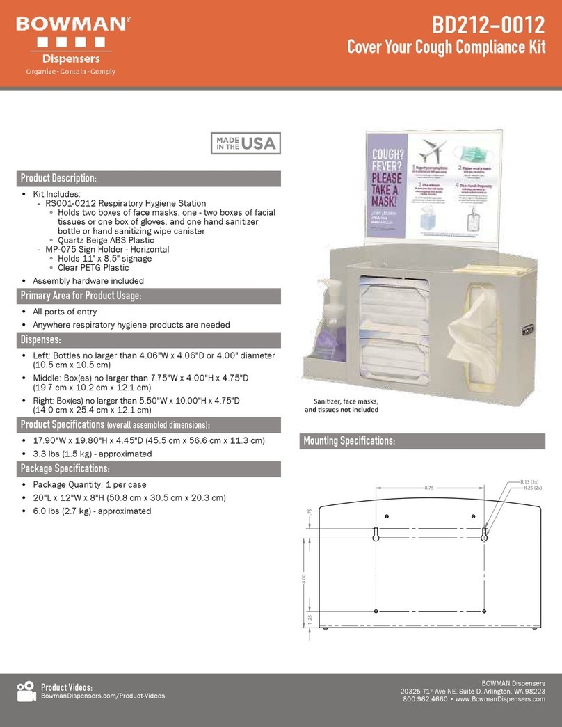 BOWMAN BD212-0012 quick start guide