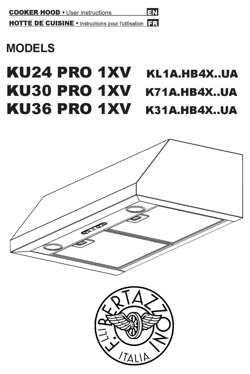 Bertazzoni KU24 PRO 1XV User instructions