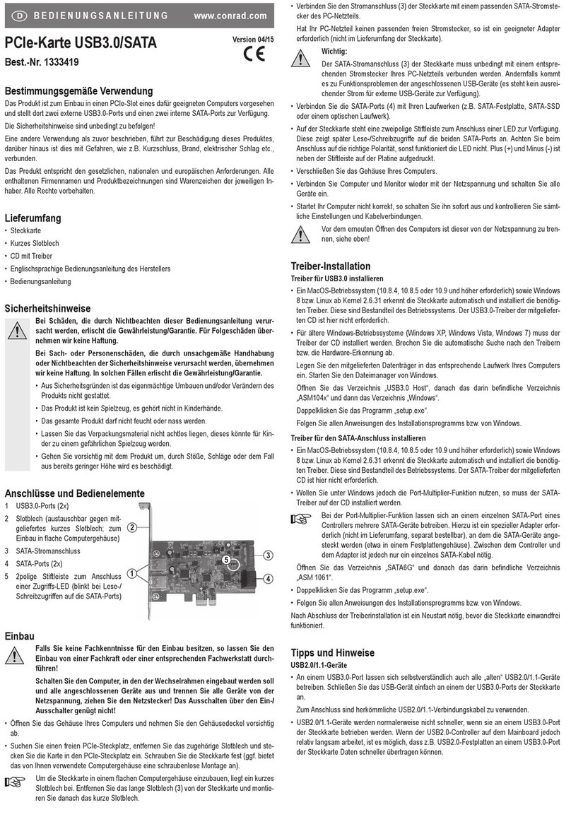 Conrad 1333419 operating instructions