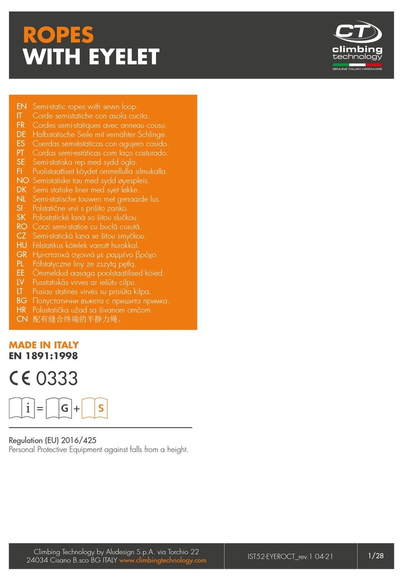 Climbing Technology Tec Static Pro 11 instruction manual