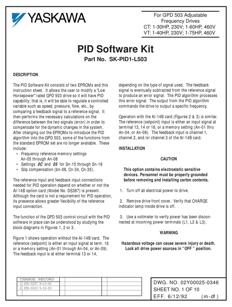 YASKAWA SK-PID1-L503 User manual