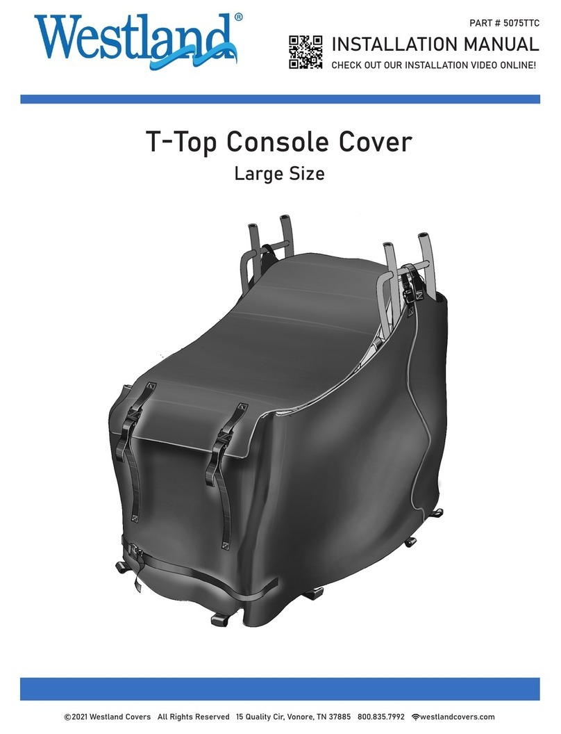 Westland T-Top Console Cover User manual