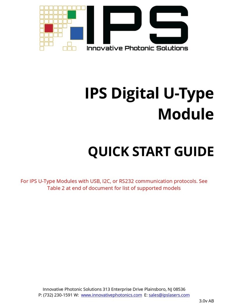 IPS I0633SU0020PA-USB quick start guide