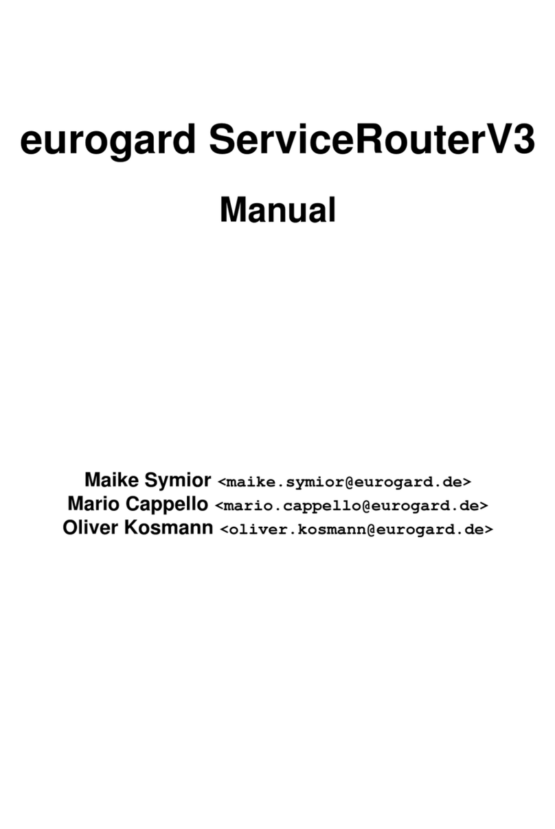 Eurogard ServiceRouterV3 manual
