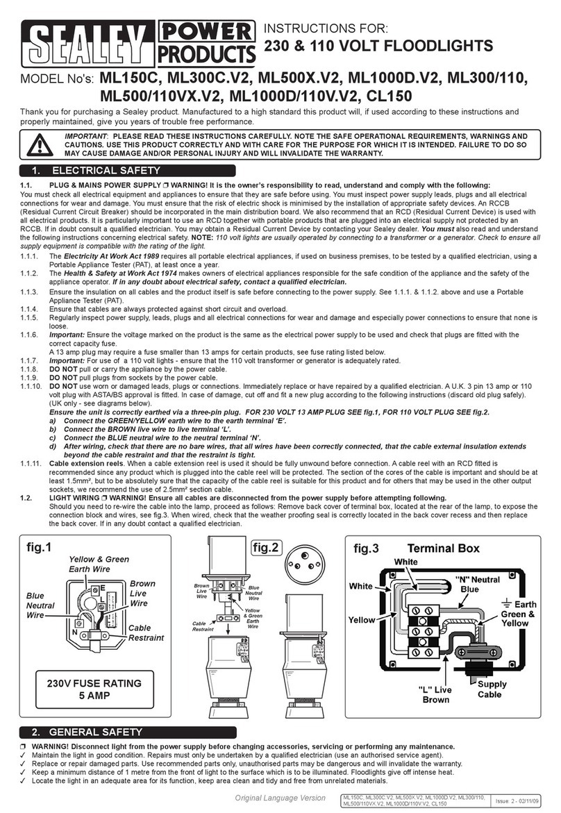 Sealey ML150C instructions