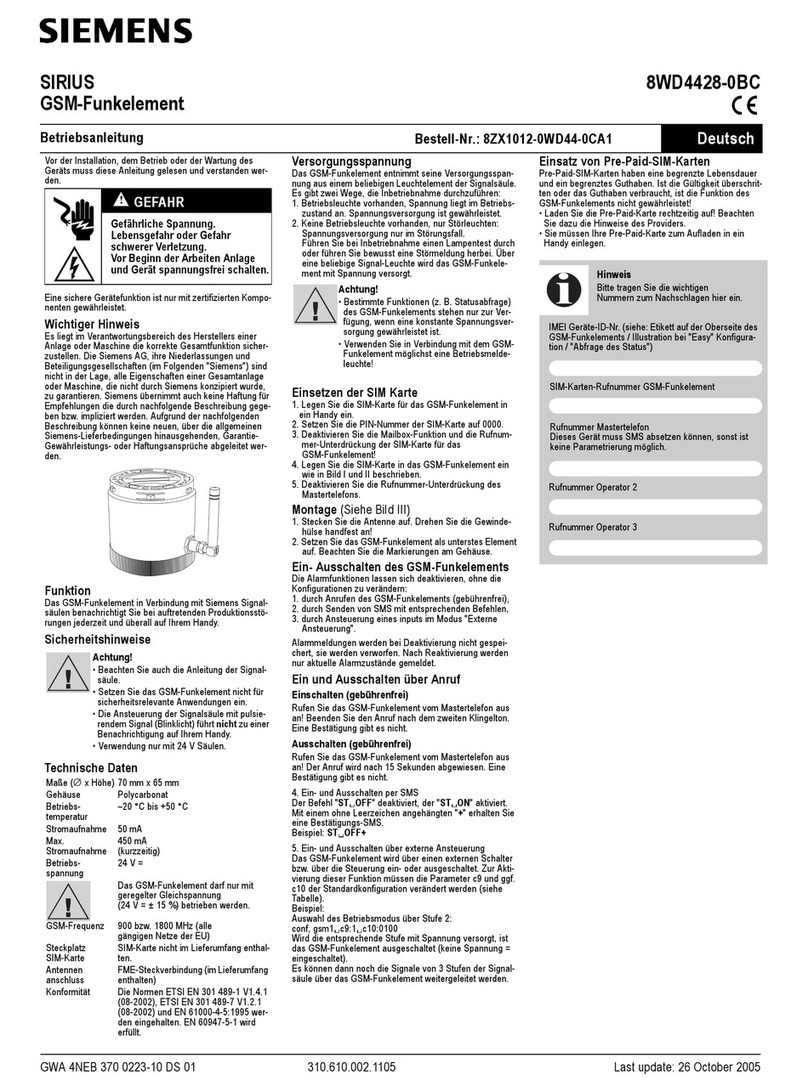 Siemens SIRIUS 8WD4428-0BC User manual