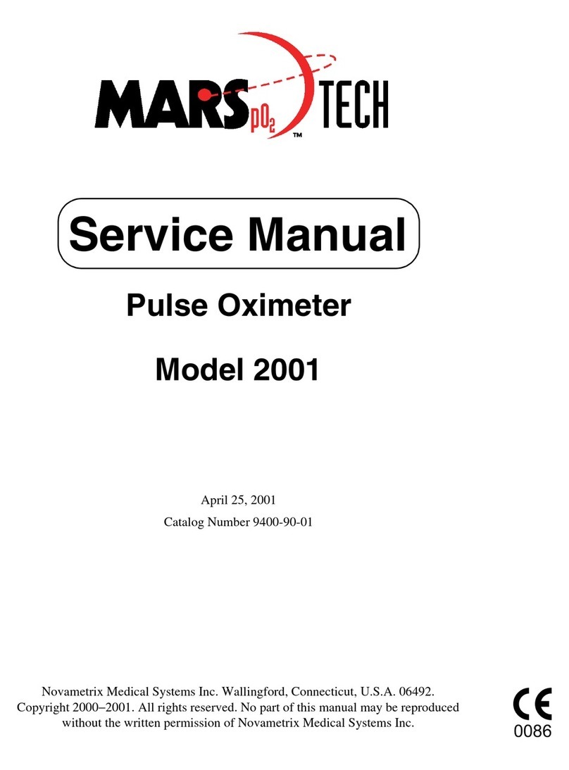Novametrix Medical Systems MARS PO2 TECH 2001 Service manual
