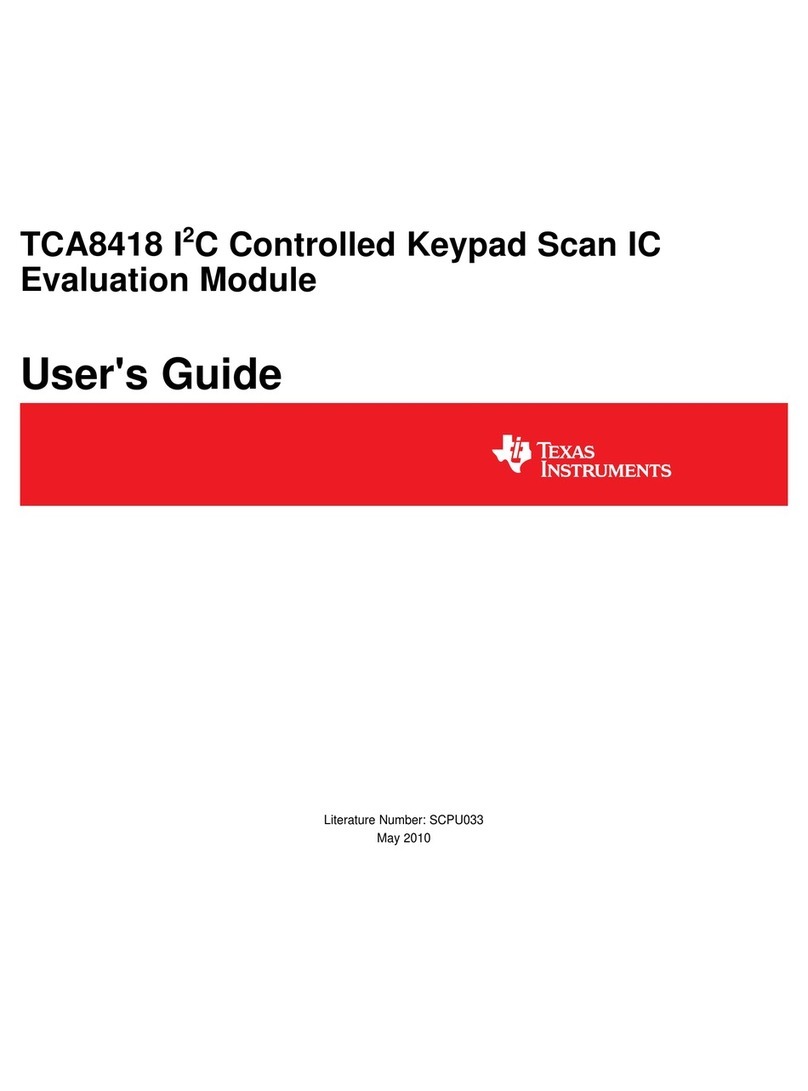 Texas Instruments TCA8418 I2C User manual