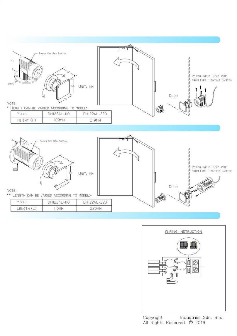 Ebelco DH1224L-110 User manual