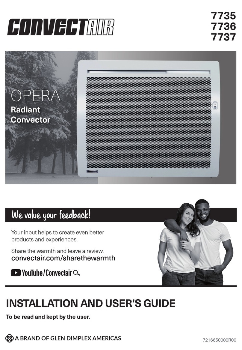 Glen Dimplex CONVECTAIR OPERA 7735 User manual