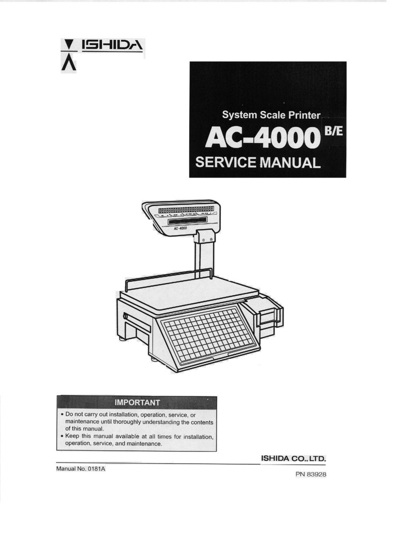 ISHIDA AC-4000B User manual ISHIDA AC-4000B User manual
