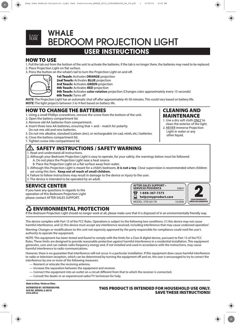 Easy@Home WHALE STW 8317B User instructions