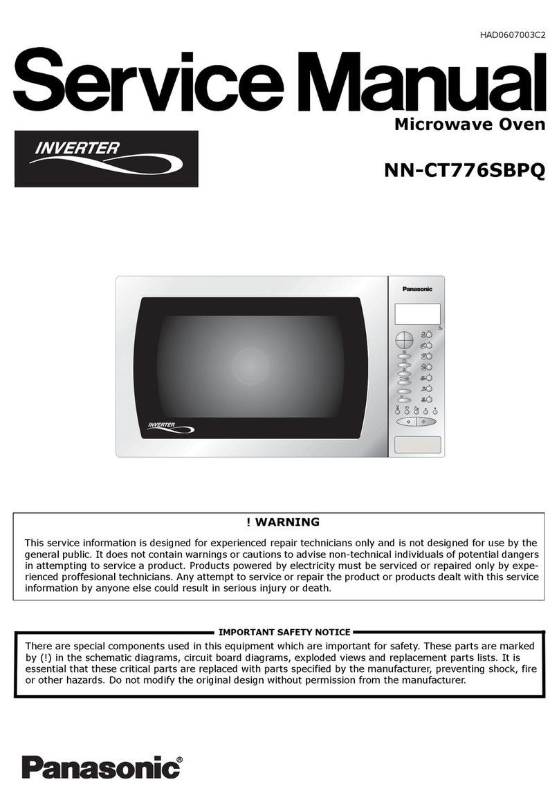 Panasonic Inverter NN-CT776SBPQ Service manual