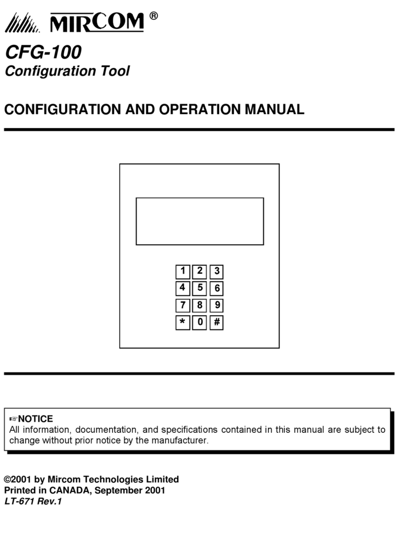 Mircom CFG-100 User manual