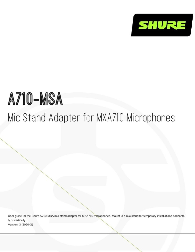 Shure A710-MSA user guide