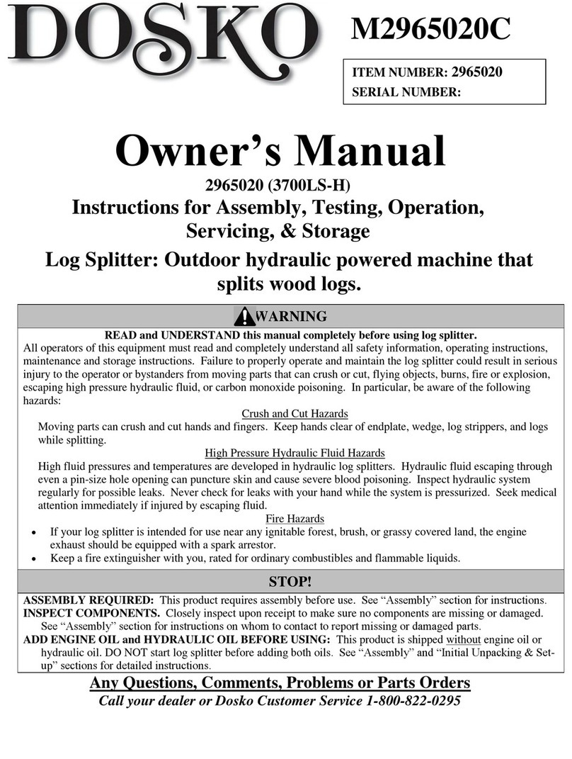 DOSKO M2965020C owner's manual