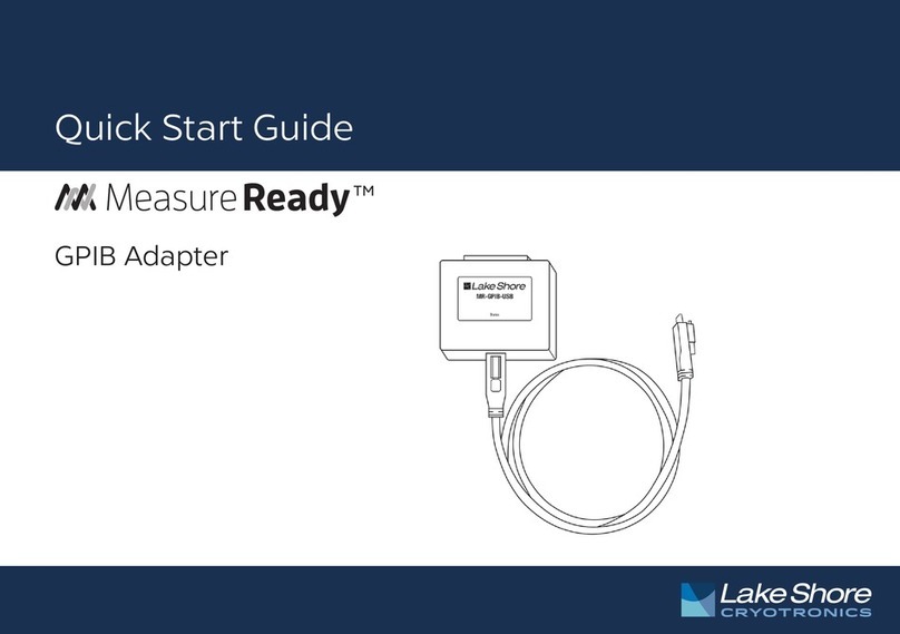 Lake Shore Cryotronics MeasureReady quick start guide Lake Shore Cryotronics MeasureReady quick start guide