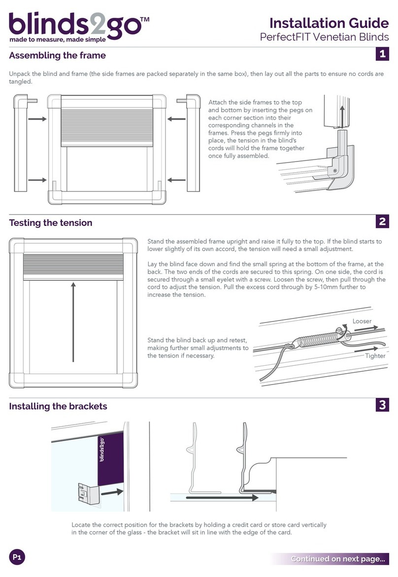 BLINDS2GO PerfectFIT installation guide