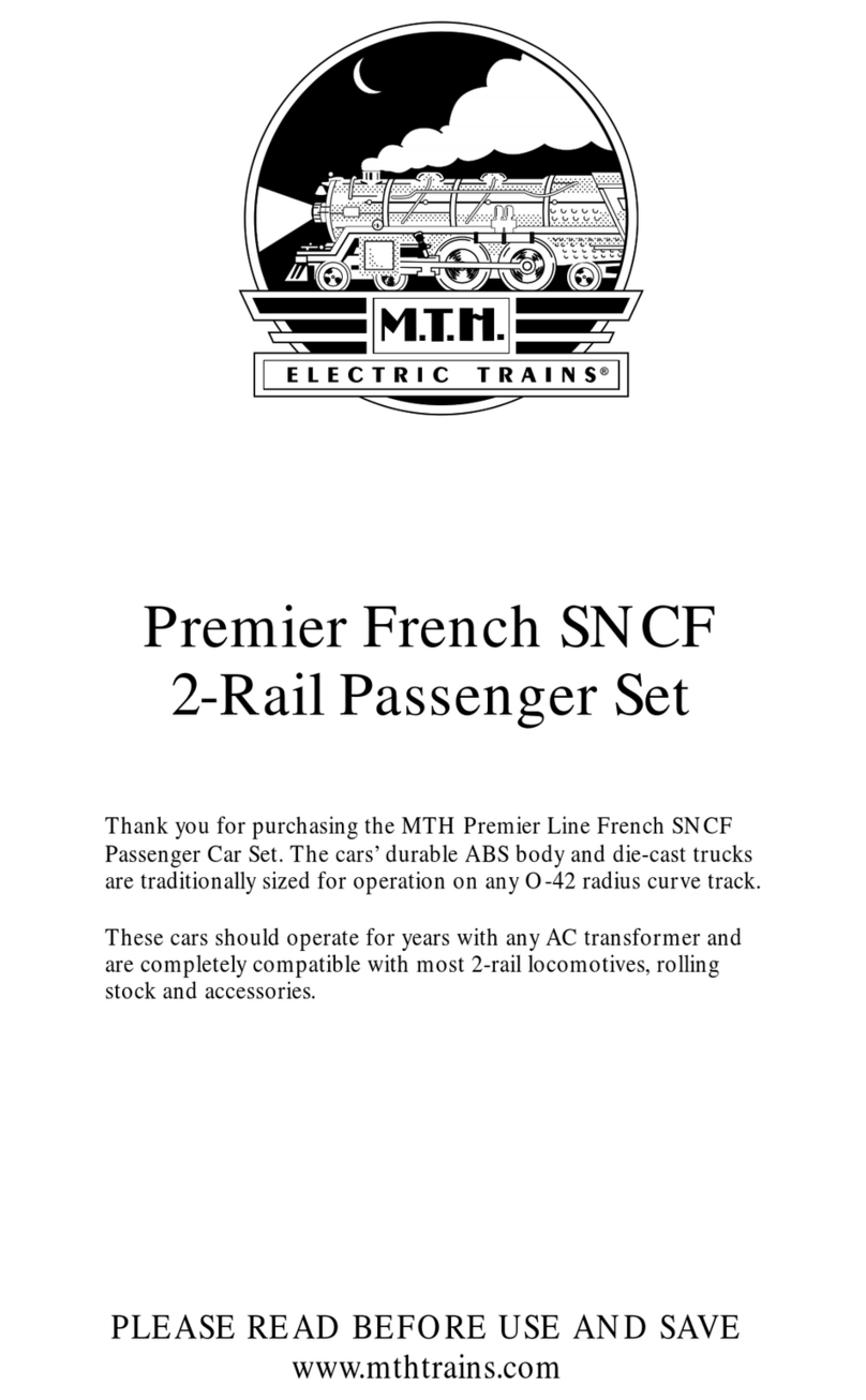 MTHTrains Premier French SNCF 2-Rail Passenger Set User manual
