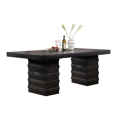 2K Furniture Designs D505-T Assembly instructions