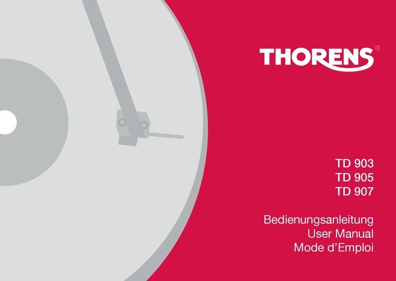 THORENS TD 903 User manual