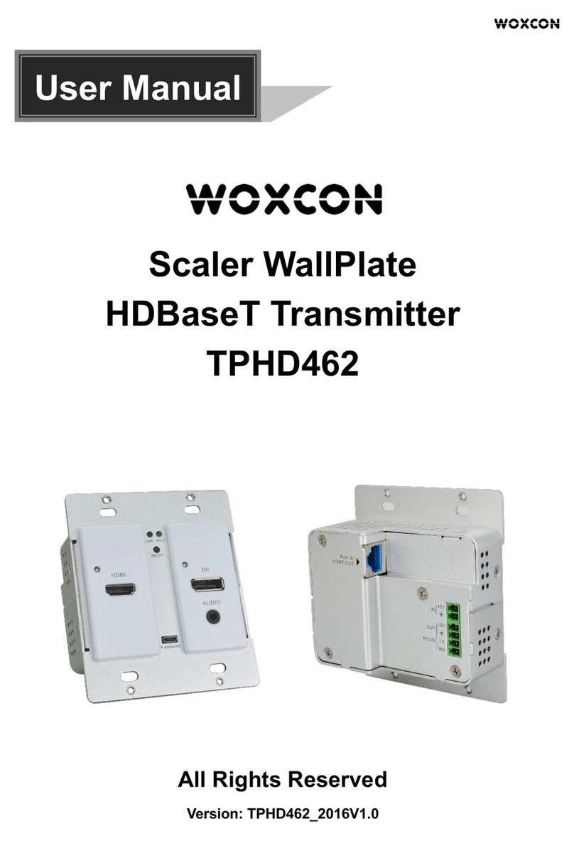 Woxcon TPHD462 user manual