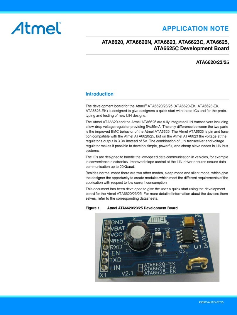 Atmel ATA6620-EK, ATA6623-EK Installation and operating instructions