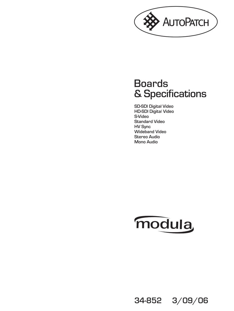 AutoPatch Modula 34-40 manual