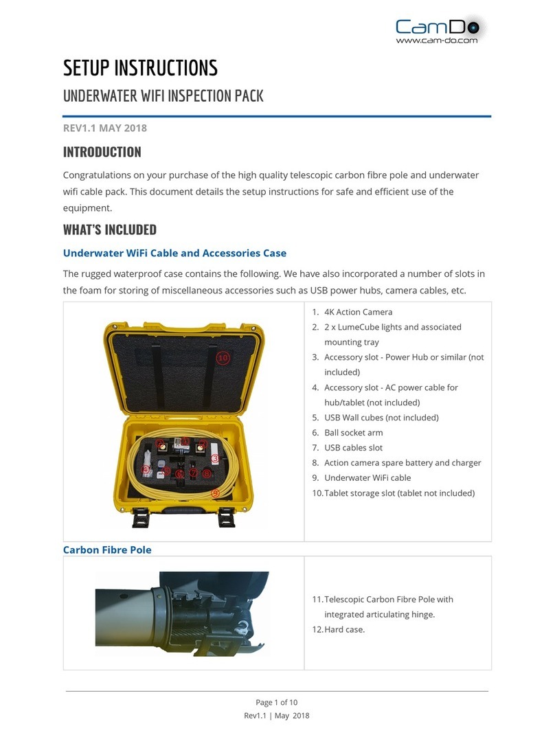 CamDo UNDERWATER WIFI INSPECTION PACK Setup instructions