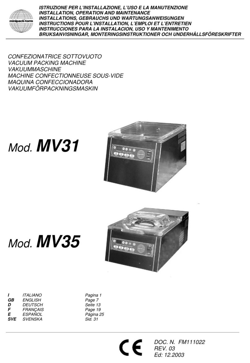 Minipack-Torre MV31 Installation and operating instructions
