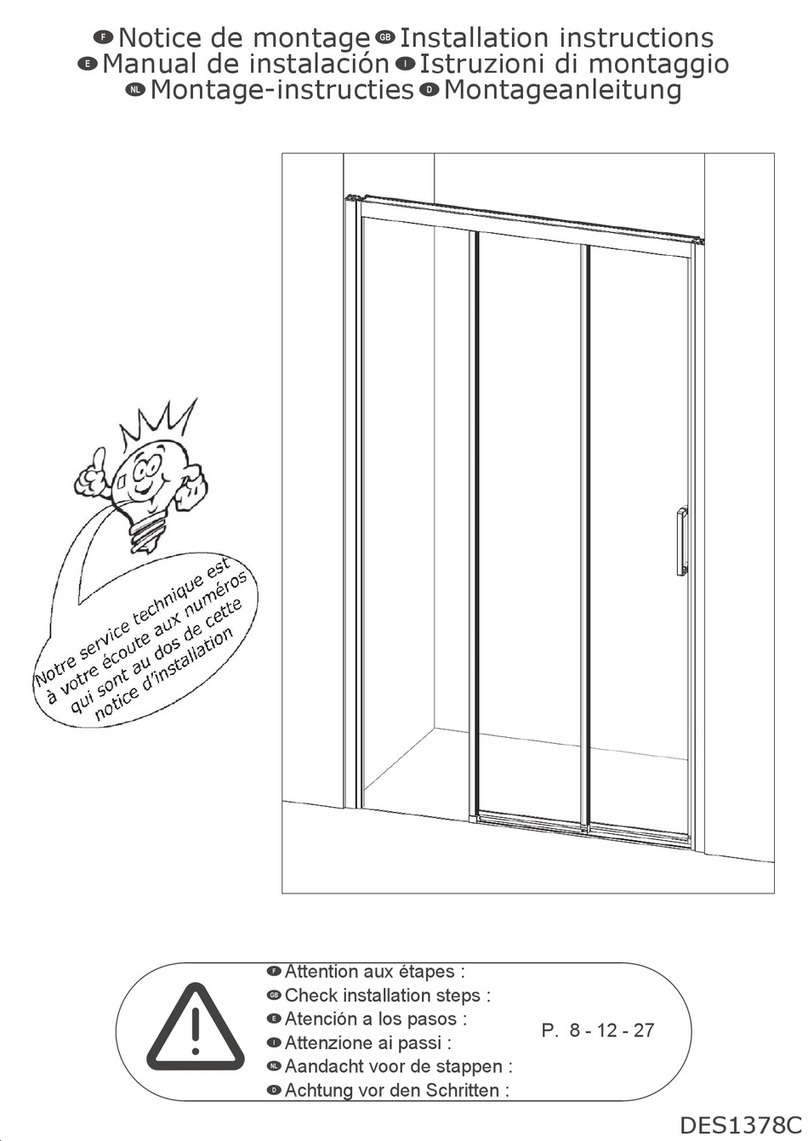 Kinedo DES1378C installation instructions