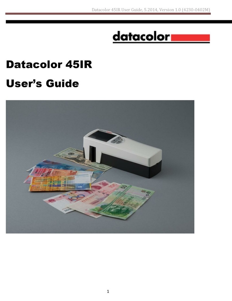 Datacolor 45IR user guide Datacolor 45IR user guide